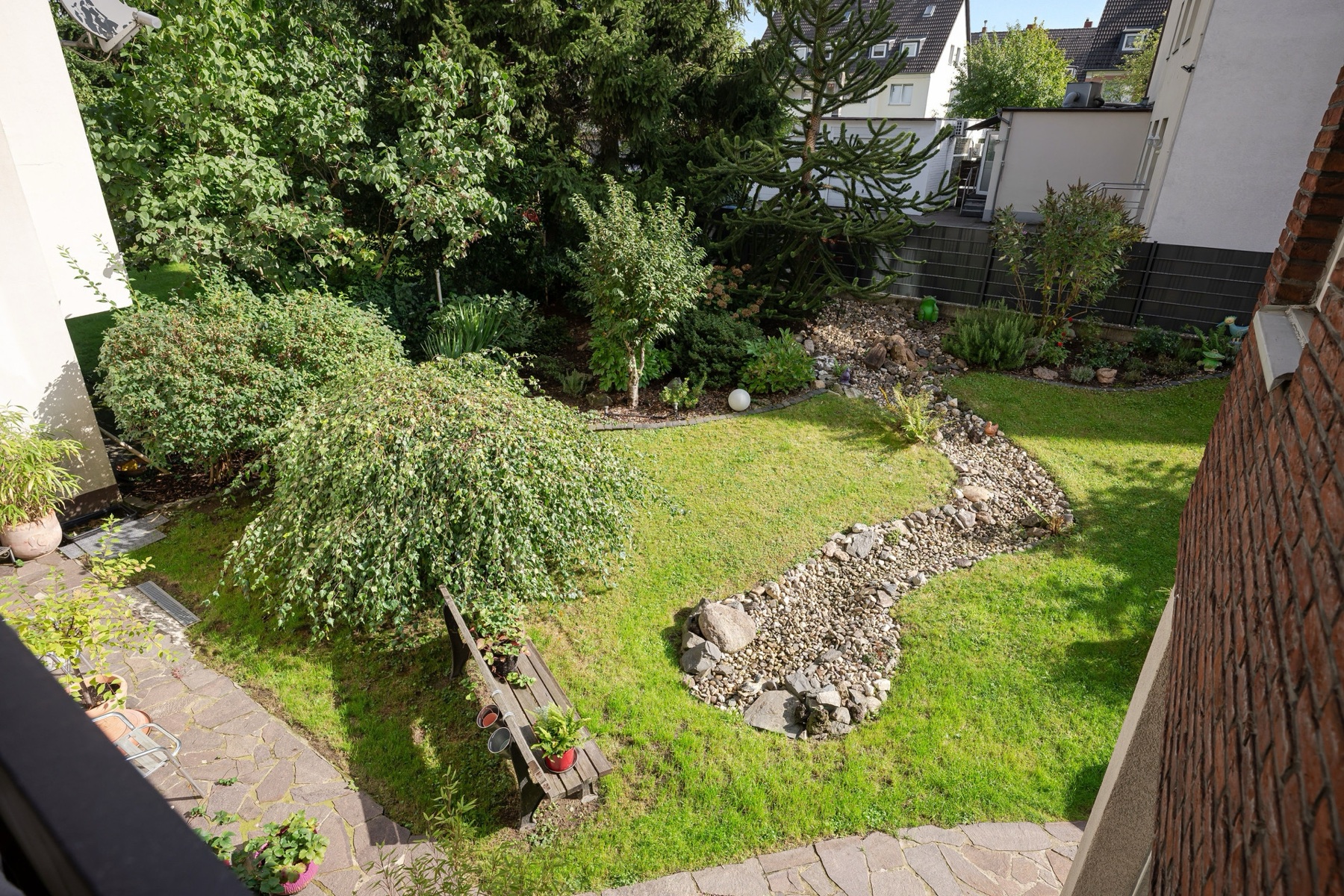 Blick vom Balkon